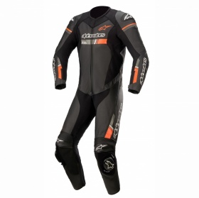 Alpinestars Gp Force Chaser Leather Suit 1 Pc Black Red Fluo